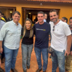 Ao lado de Tarcísio e Flávio Bolsonaro, Lucas Bove fala da importância da Agrishow